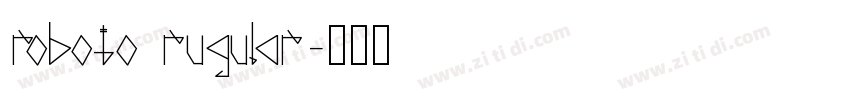 roboto rugular字体转换